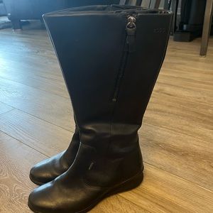 Ecco Black Goretex boot-wedge